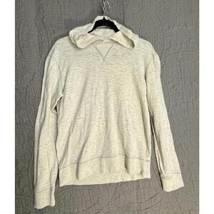 VINCE Size S Light Grey‎ Slub Cotton knit Hoodie